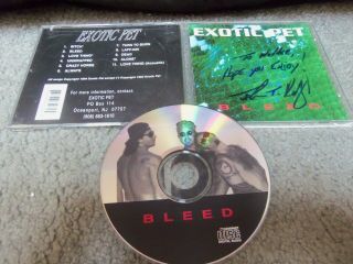 Exotic Pet.  Bleed.  Indie Nj.  Hard Rock - Hair Metal.  1994.  11 - Tracks.  Rare