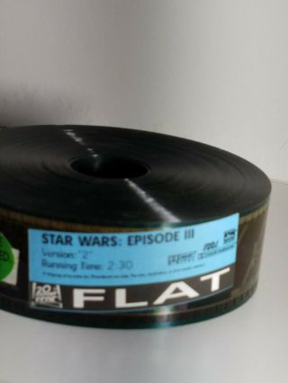 Star Wars Episode 3 35mm Film Flat Trailer 2,  2:30 Run Time Rare