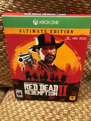 Red Dead Redemption 2 Xbox One Steelbook Edition Complete Htf Rare X1