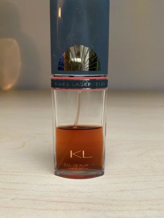 Kl By Karl Lagerfeld Eau De Parfum 1 Oz / 39 Mil Spray Natural - Vintage Rare