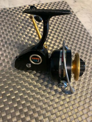 Vintage Penn 712z Spinning Fishing Reel - Made In Usa Spinfisher Z 712