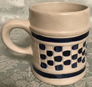 Colonial Williamsburg Small Stoneware Mug - Cobalt Blue - Salt Glazed Rare