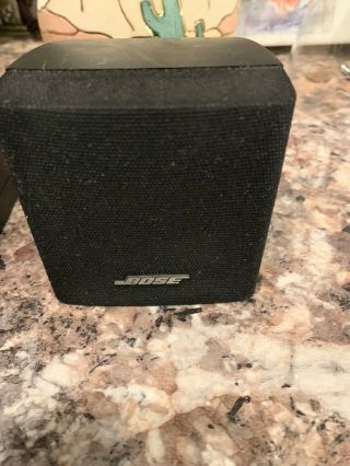 2 Bose Home Theater Acoustimass single Cube Speakers Rare Single Cube Pair Black 2