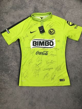 Official Full Signed Club De Futbol America Shirt Mexico Nike Football Rare