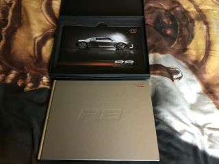 Audi R8 4.  2 V8 Car Hardback Book And Sales Brochure Customer Set (rare)