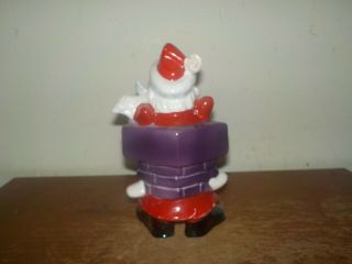 Vintage 1950s RARE Kreiss Christmas Psycho Ceramic Santa In Chimney Figure 3