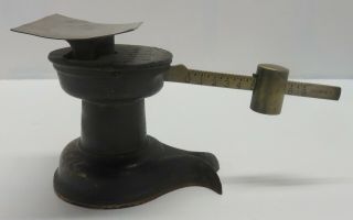 Vintage Howe Beam Scale - Cast Iron Base By Brandon Mfg Co.