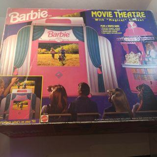 Vintage Barbie Movie Theatre Playset Mattel