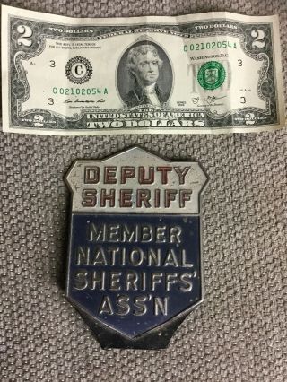 Rare Vintage Deputy Sheriff National Sheriffs 