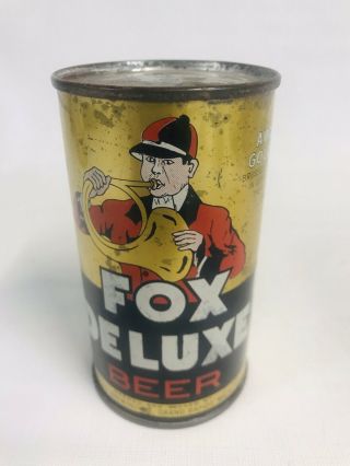 Rare Fox Deluxe Flat Top Beer Can Grand Rapids Michigan Irtp Oi