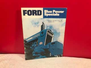 Rare 1980 Blue Power Tractors Dealer Advertising Brochure