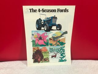 Rare 1975 Ford Farm Tractors Dealer Advertising Brochure