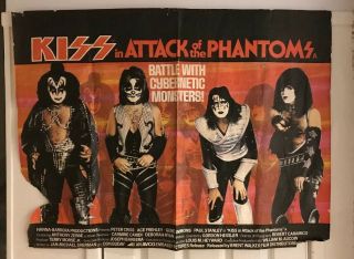 Kiss - Attack Of The Phantoms Very Rare Movie Poster.  Read Details