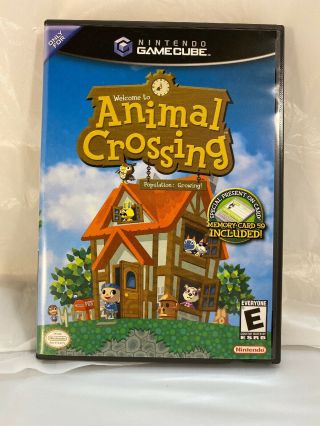 Rare Nintendo Gamecube Welcome To Animal Crossing Population: Growing Cib