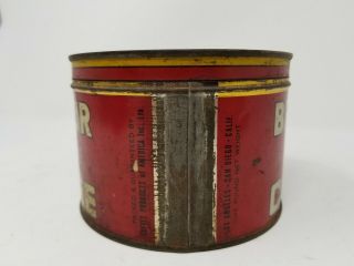 VIntage Antique Coffee Tin Can BEN - HUR COFFEE 1lb Advertising Canister w/ Lid 3