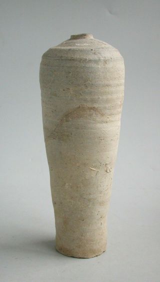 Rare Chinese Song / Yuan Dynasty Tall Stoneware Bottle (12th - 14th Century)