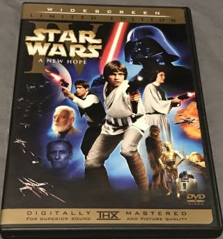 Star Wars Widescreen Limited Edition Dvd Version 1977 2 - Disc Rare Oop