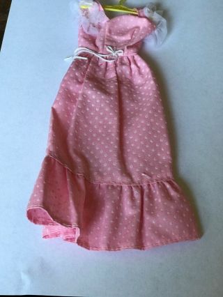 Sweet 16 Barbie Doll 7796 Dress Vintage Mod Pink Polka Dot