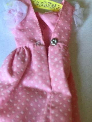 Sweet 16 Barbie Doll 7796 Dress Vintage Mod Pink Polka Dot 2