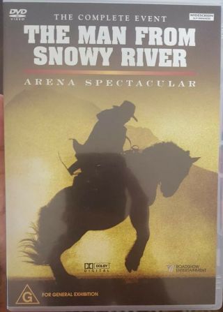 The Man From Snowy River Arena Spectacular Rare Dvd Complete Event Australian