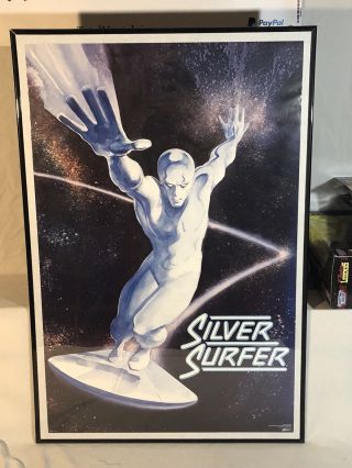 Rare Vintage (silver Surfer) Poster / 22 X 34 / 1987 Marvel Comic.