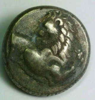 Rare Silver Greek Chersonesos Thrace 400bc Lion Authentic Coin /181