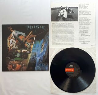 BELIEVER - Dimensions 1993 Korea 1st Pressing Vinyl LP w/INSERT NM Megadeth Rare 2