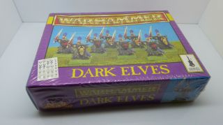 Warhammer Fantasy Dark Elves Oldhammer Rare Games Workshop Oop Mib