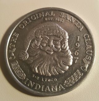Santa Claus,  In Indiana 1967 Token (rare)