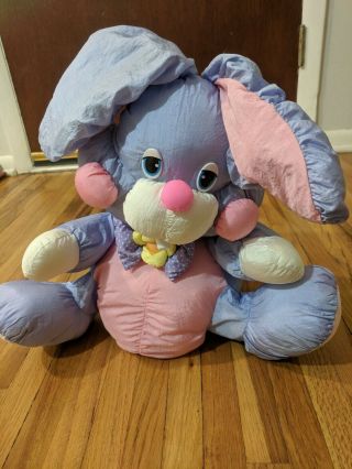 Vintage Dan Dee Intl Easter Bunny Rabbit Purple Nylon Stuffed Animal Plush Toy
