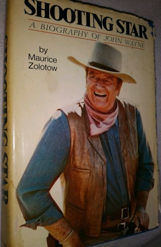 1974 Shooting Star Biography John Wayne Western Movie Star Vintage Antique Book