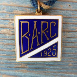 Rare Barc Brooklands Automobile Racing Club 1925 Enamel Guest 