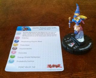 Dark Magician Girl 018 Sr Yu - Gi - Oh Series 2 Heroclix Set With Card Rare