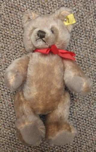 Steiff Teddy Bear Bears Red Bow Stuffed Animal Collectors Vintage Tag