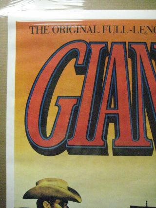 Vintage movie Giant James Dean poster actor hot guy Elizabeth Taylor 13191 3