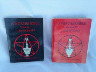 2 Volumes - A Witches Bible By Janet And Steward Farrar (boxset) Rare Witchcraft