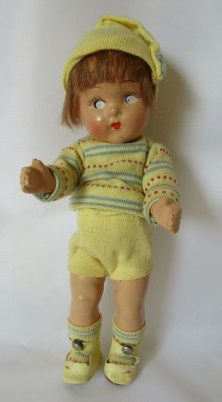 Vintage Vogue 1947 Bunky Toddles Composition Doll Playmate Series