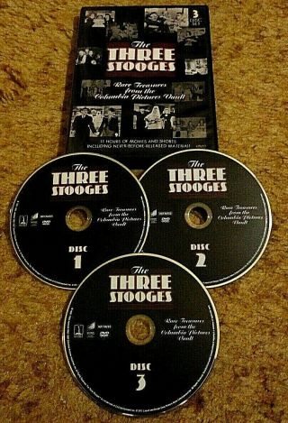The Three Stooges: Rare Treasures From The Columbia Pictures Vault (3 Dvd 