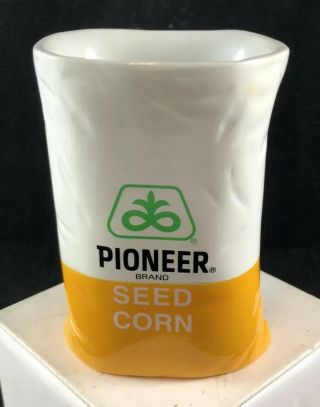 Rare Pioneer Seed Corn Bag Pencil Holder Farm Agriculture Field Crops Advertise