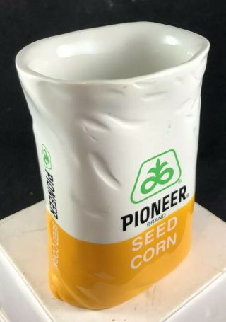 Rare Pioneer Seed Corn Bag Pencil Holder Farm Agriculture Field Crops Advertise 3