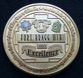 Rare 001 Fort Bragg Womack Army Medical Center Wamc Medcom Medic Challenge Coin