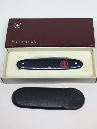 Swiss Army Knife Victorinox Secretary Black Alox 84mm Rare