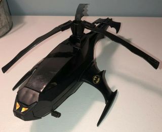 Vintage Rare 1986 Kenner Powers Batman Batcopter Helicopter With Nose