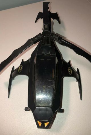 Vintage RARE 1986 Kenner Powers Batman Batcopter Helicopter With Nose 2