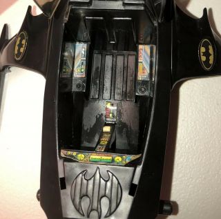 Vintage RARE 1986 Kenner Powers Batman Batcopter Helicopter With Nose 3