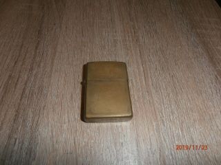 Vintage Zippo Solid Brass Lighter 1991 Rare Rustic - Delivery