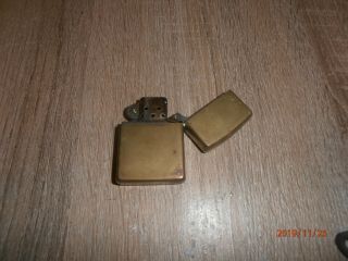 Vintage Zippo Solid Brass Lighter 1991 Rare rustic - Delivery 3
