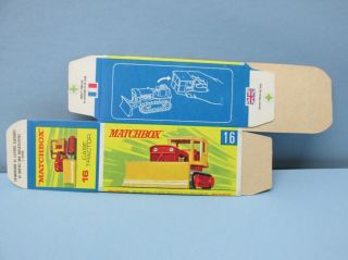 Matchbox Superfast 16 Case Tractor / Rare “g Box” / Unfolded C10