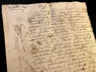 Antique Manuscript 1640