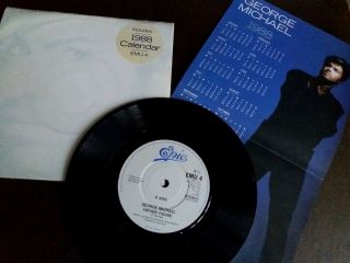 Ultra Rare 7 " Vinyl Plus 1988 Calendar Father Figure - George Michael (wham)